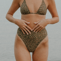 Rylee High Waisted Bottoms in Brown