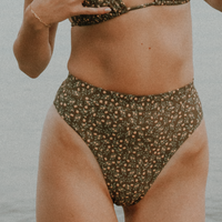 Rylee High Waisted Bottoms in Brown